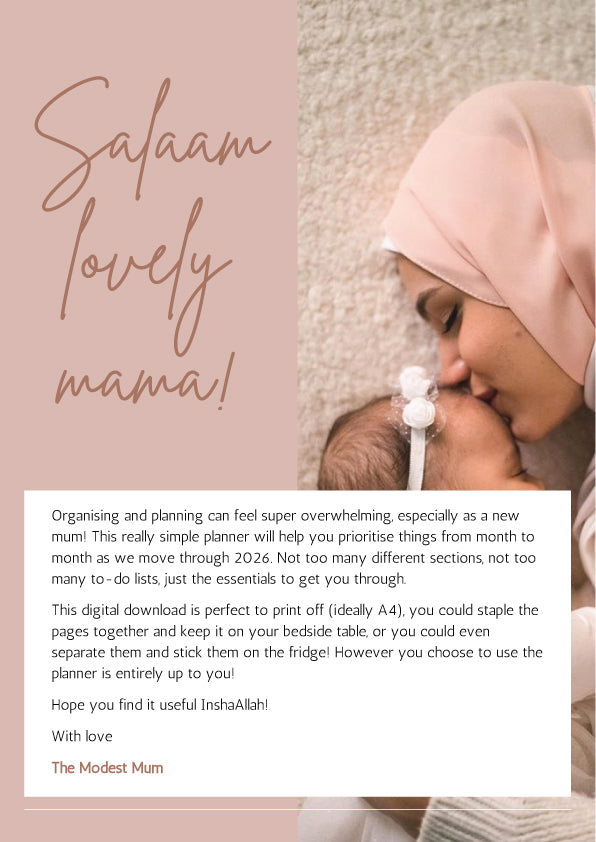 Mum Life Planner - The modest mum