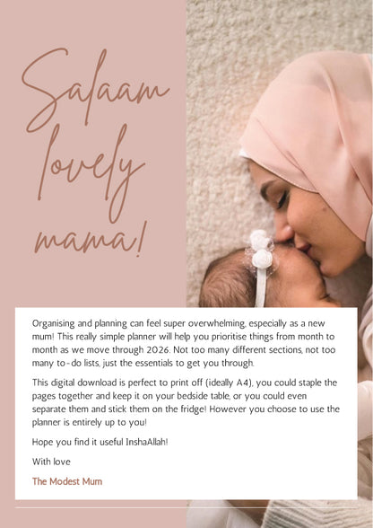 Mum Life Planner - The modest mum
