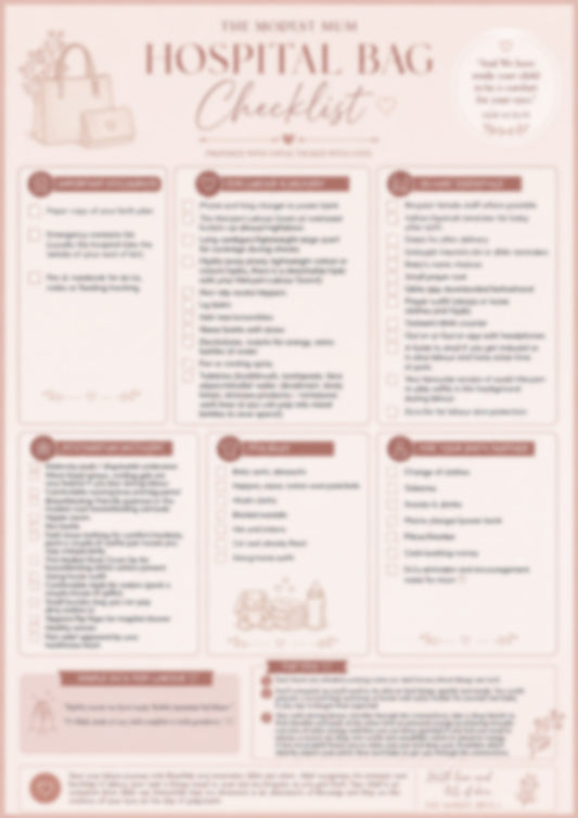 Hospital Bag Checklist