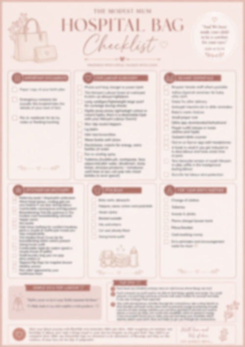 🎁 Hospital Bag Checklist